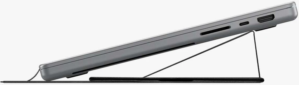 Spigen Slim Fold Nešiojamas kompiuteris & Planšetė Stand LD201-S8, juodas