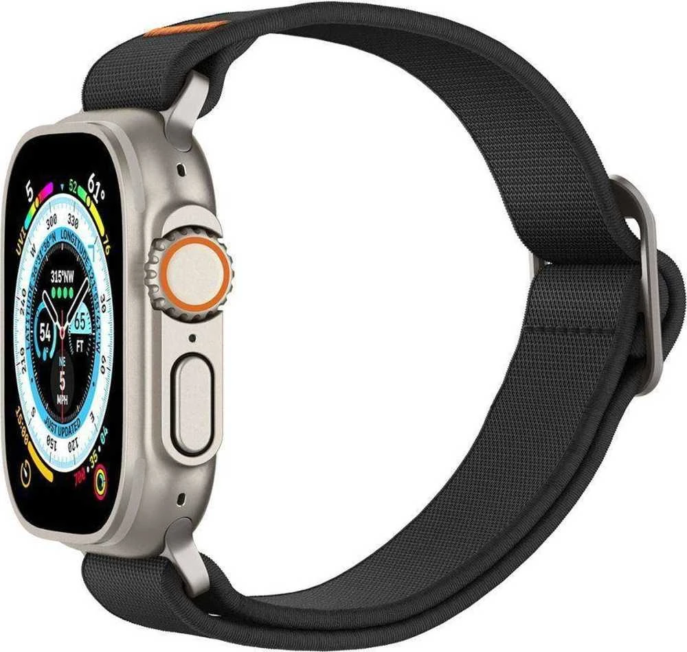 Spigen Fit Lite Ultra Apple Watch 4 / 5 / 6 / 7 / 8 / 9 / SE / Ultra (42 / 44 / 45 / 49 mm) juodos spalvos
