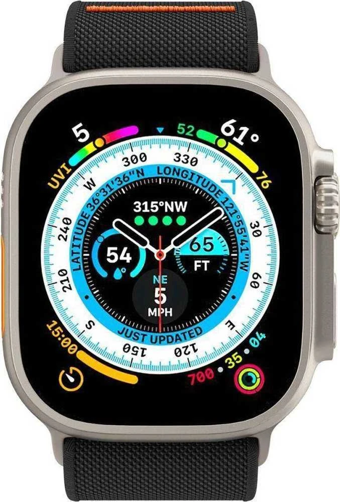 Spigen Fit Lite Ultra Apple Watch 4 / 5 / 6 / 7 / 8 / 9 / SE / Ultra (42 / 44 / 45 / 49 mm) juodos spalvos