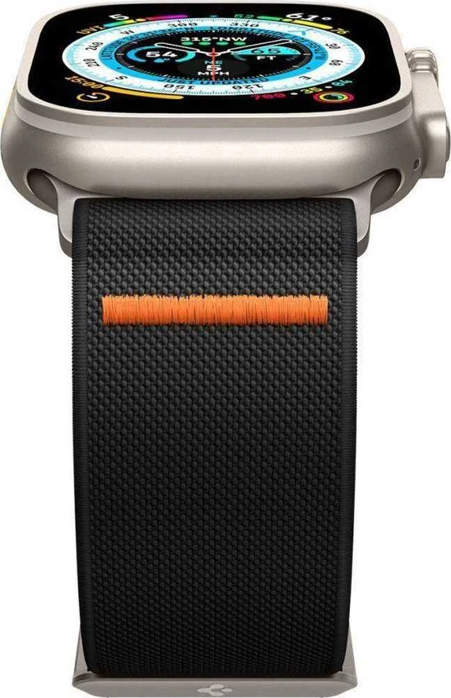 Spigen Fit Lite Ultra Apple Watch 4 / 5 / 6 / 7 / 8 / 9 / SE / Ultra (42 / 44 / 45 / 49 mm) juodos spalvos