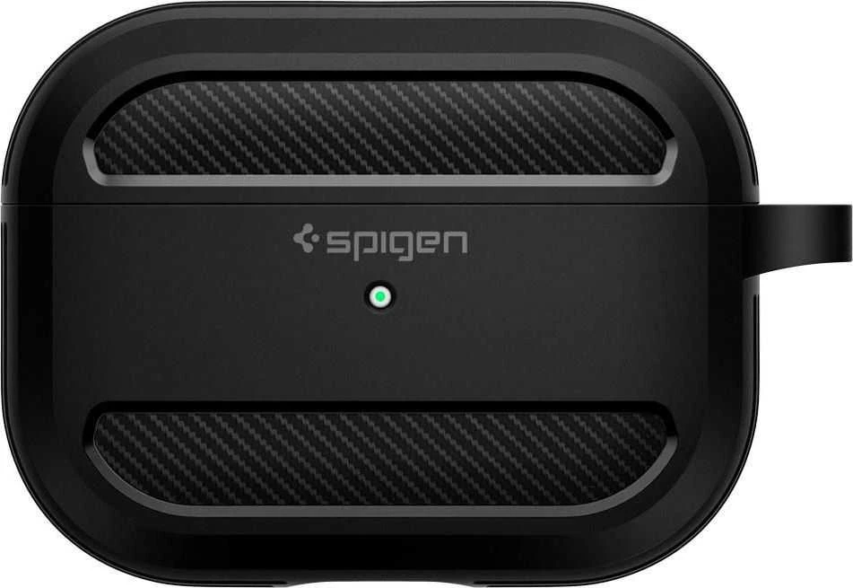 „Spigen Rugged Armor“ apsauginis dėklas, skirtas „AirPods Pro“, juodas