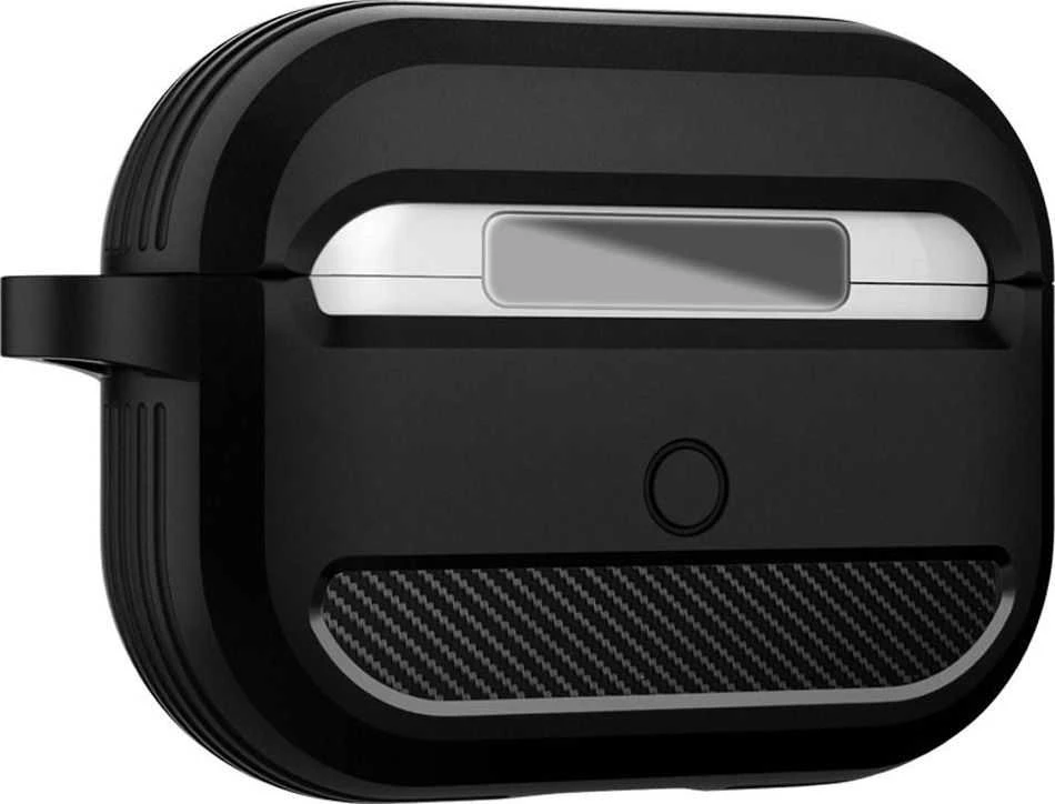 „Spigen Rugged Armor“ apsauginis dėklas, skirtas „AirPods Pro“, juodas