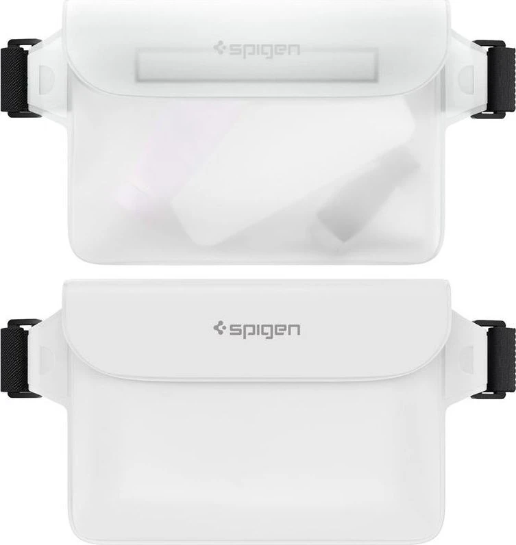 Spigen Aqua Shield vandeniui atspari juosmens rankinė A620, 2 vnt., sniego baltos spalvos