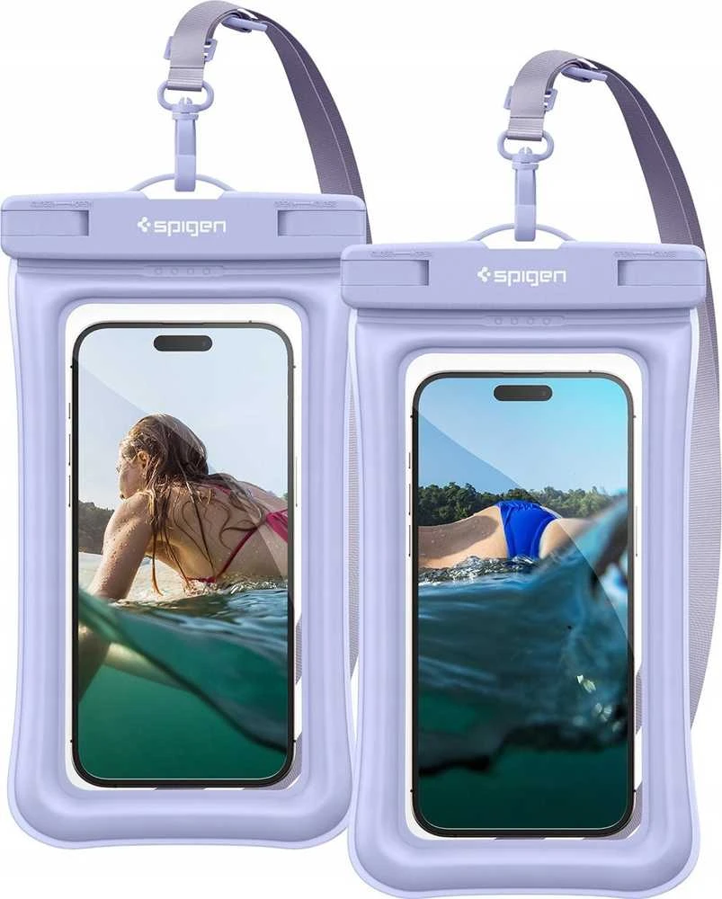 Spigen Aqua Shield vandeniui atsparus plūduriuojantis dėklas A610, 2 vnt., aqua mėlyna