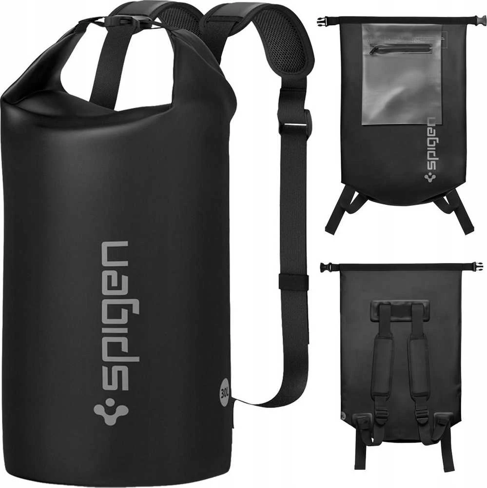Spigen Aqua Shield Atsparus vandeniui Bag A631 (30L), juodas