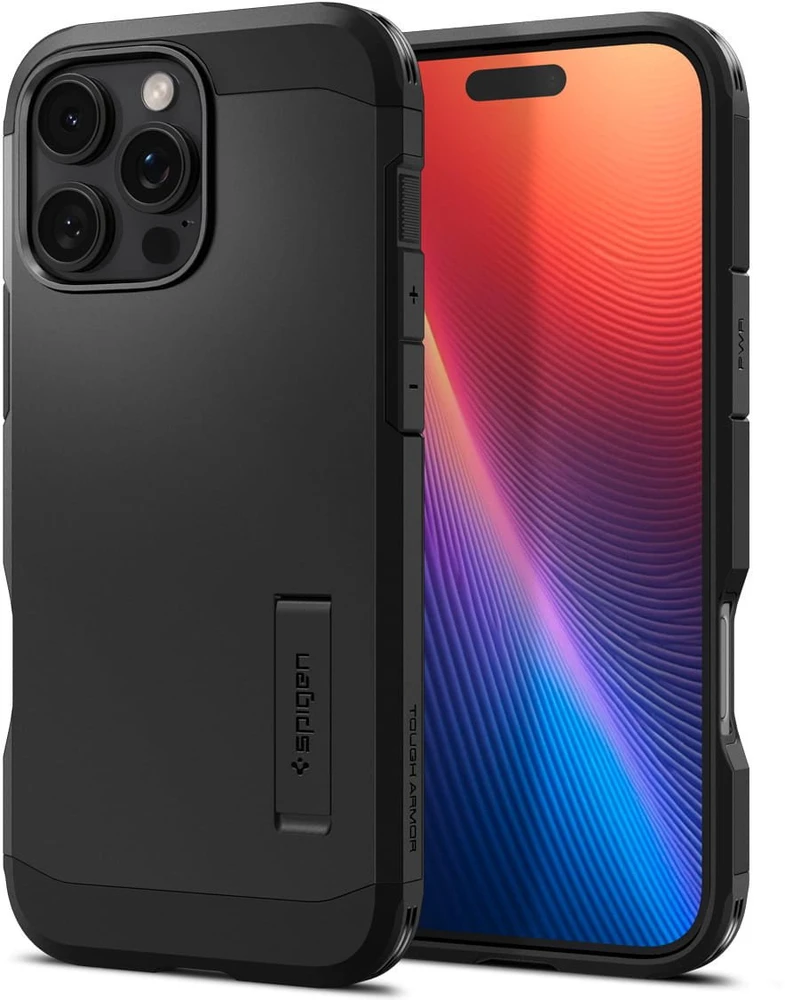 Spigen Tough Armor Mag MagSafe – dėklas skirtas iPhone 16 Pro Max Juodas