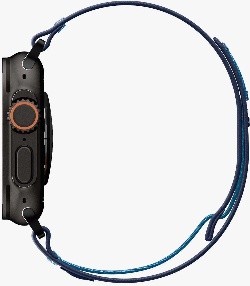 Spigen Athlex Air 2 aktyvus dirželis, tamsiai mėlynas - Apple Watch 49mm/46mm/45mm/44mm