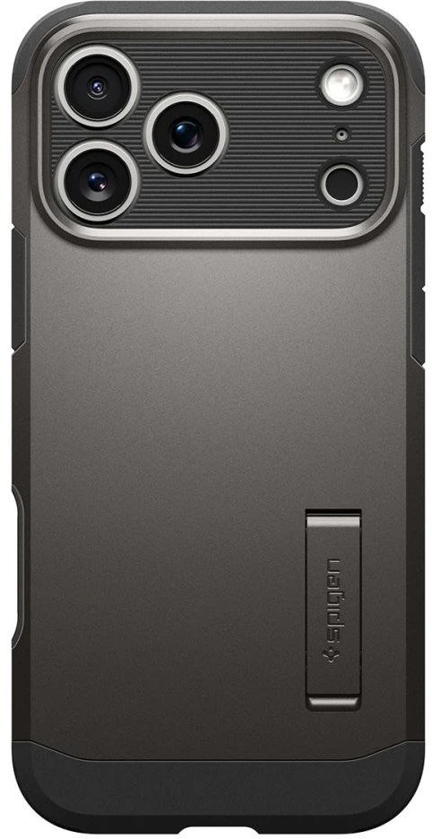 Spigen Tough Armor "T" MagSafe dėklas skirtas Apple iPhone 17 Pro – pilkos spalvos