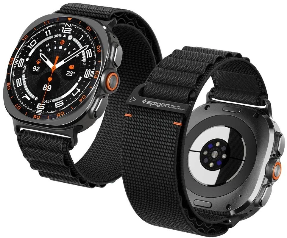 Spigen WBF1 DIRŽELIS Samsung Galaxy WATCH ULTRA 1 / 2 2024-2026 (47 MM) Juodas