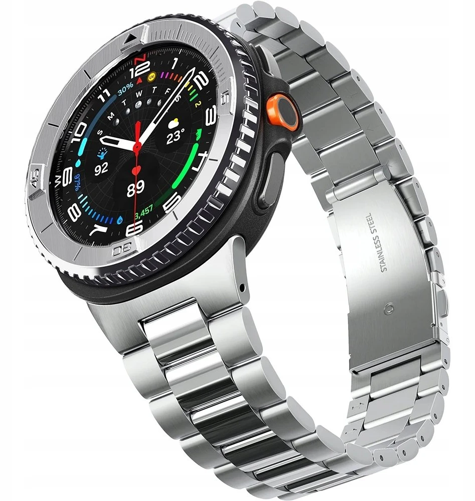 Spigen Bezel Tune (Pilot), sidabrinis - Samsung Galaxy Watch 8 Classic 46mm
