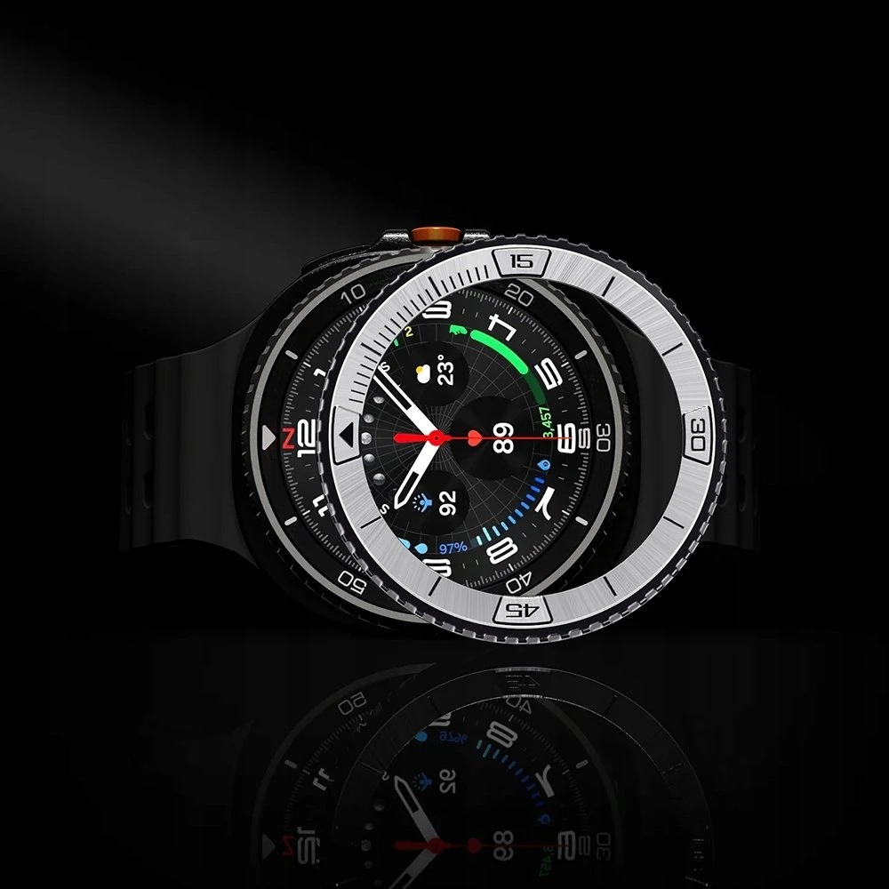 Spigen Bezel Tune (Pilot), sidabrinis - Samsung Galaxy Watch 8 Classic 46mm