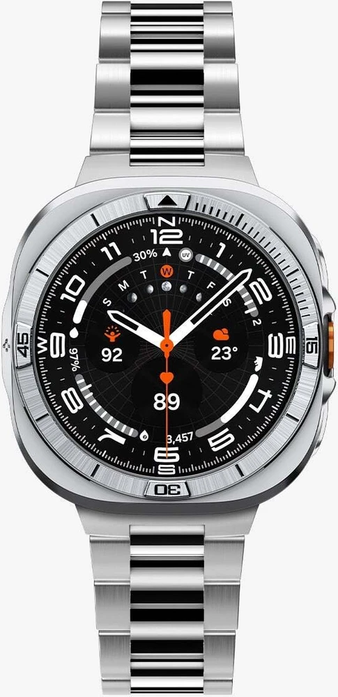 Spigen Bezel Tune Pro (Pilot), sidabrinis – Samsung Galaxy Watch Ultra 2 47mm