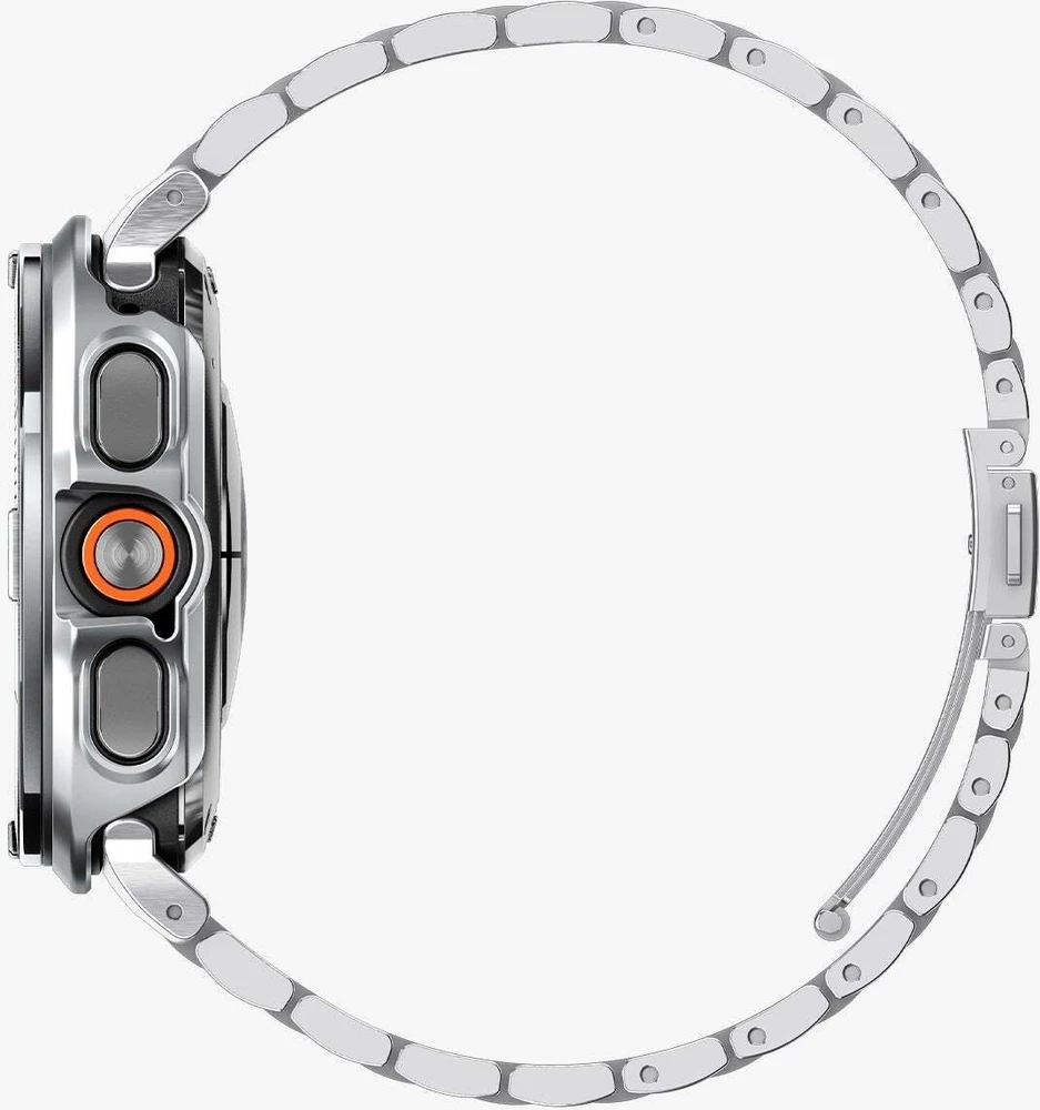 Spigen Bezel Tune Pro (Pilot), sidabrinis – Samsung Galaxy Watch Ultra 2 47mm