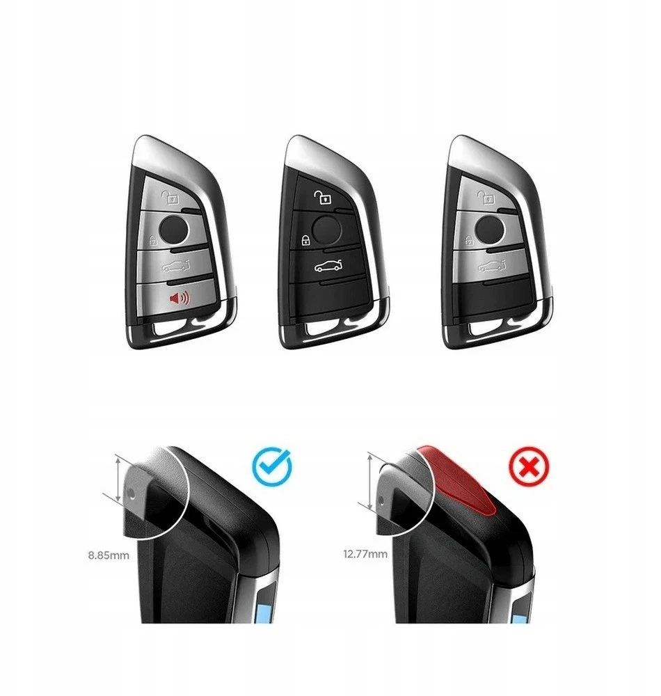 Dėklas Spigen BMW Key Fob Case BK100, juodas