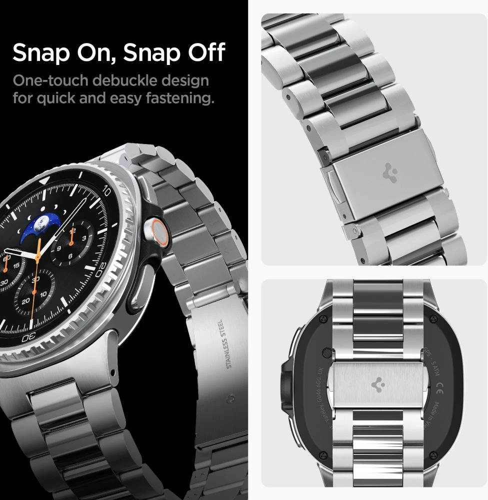 Spigen Modern Fit Band for Samsung Galaxy Watch 40/44/46 mm – Sidabrinis