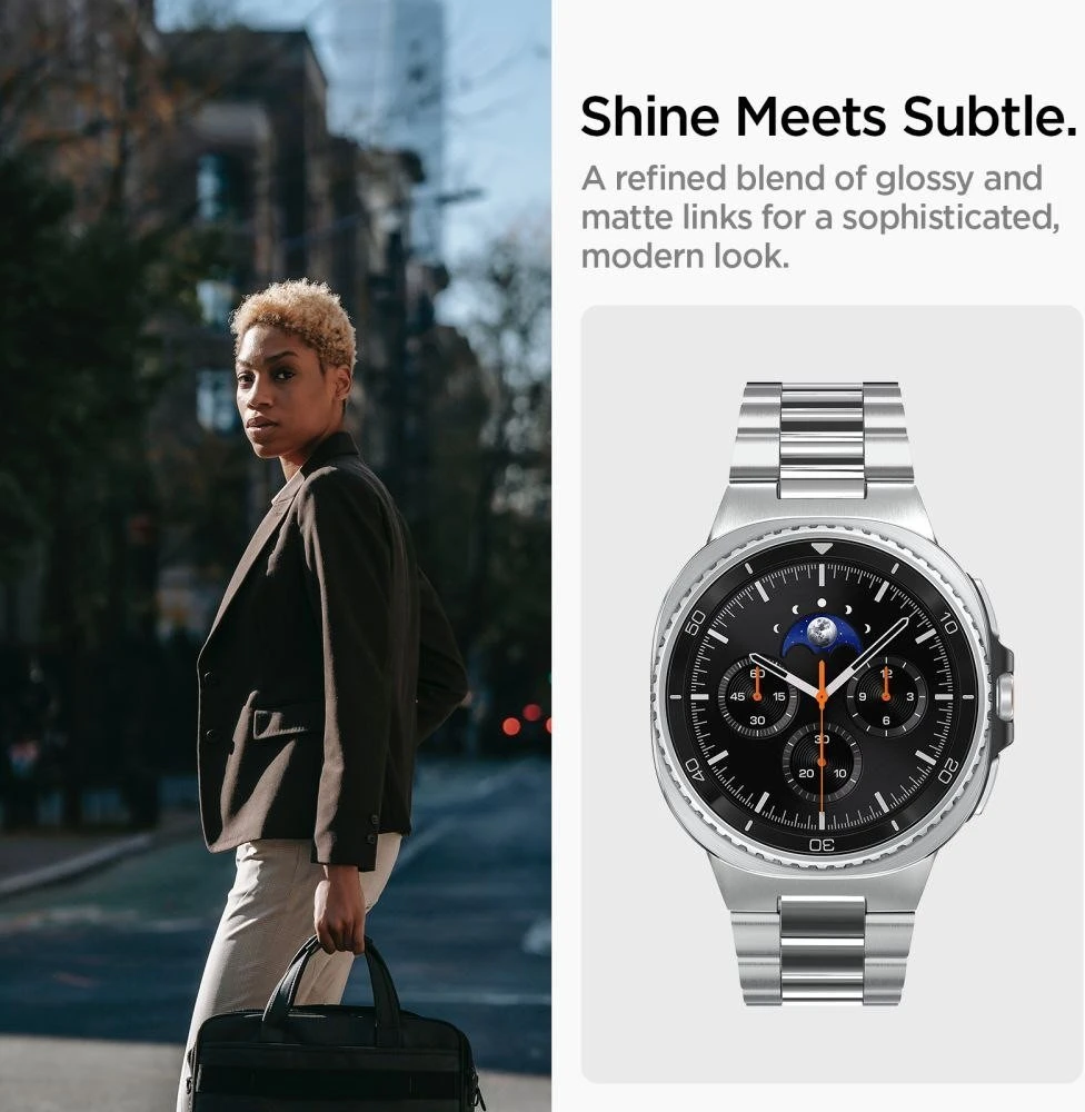 Spigen Modern Fit Band for Samsung Galaxy Watch 40/44/46 mm – Sidabrinis