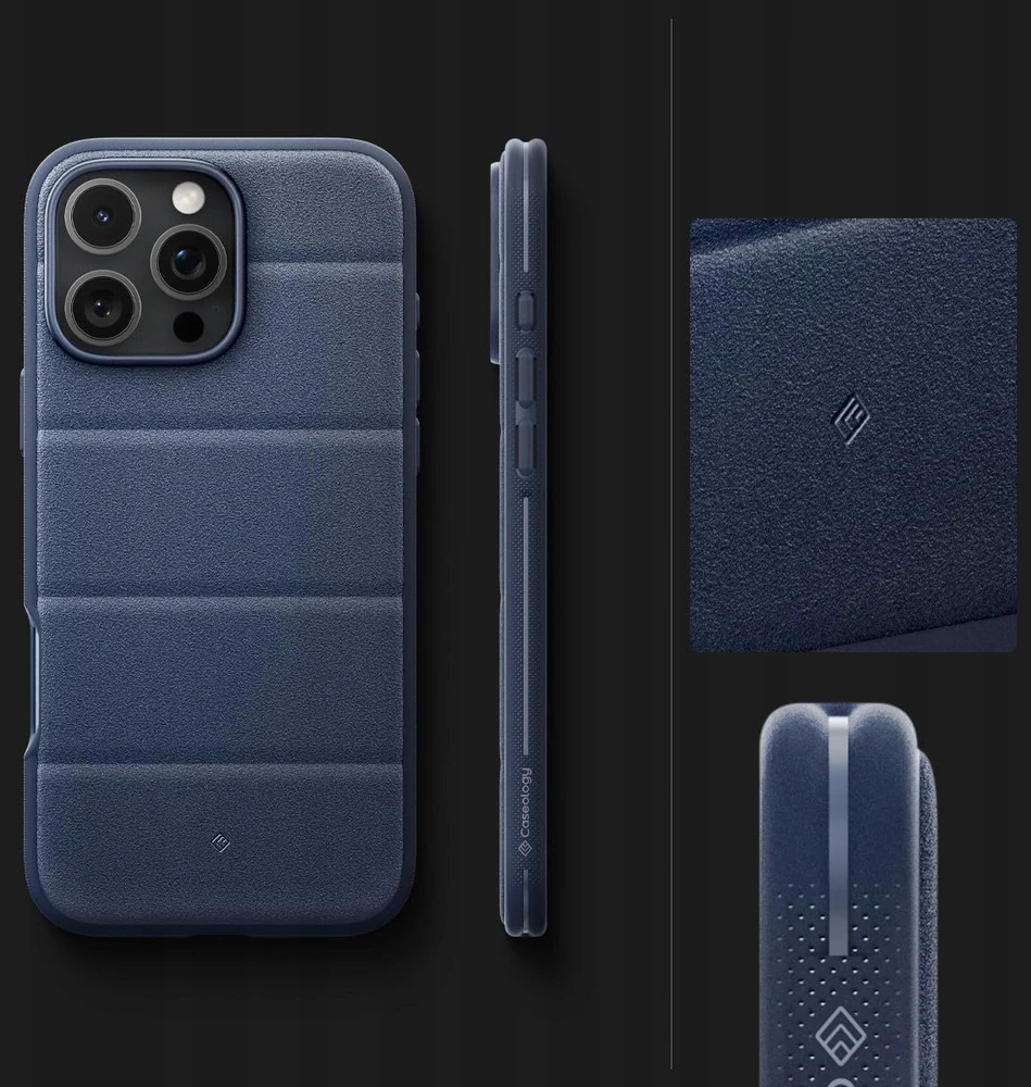 Dėklas Spigen Caseology Athlex MagSafe, aktyvus tamsiai mėlynas - iPhone 16 Pro