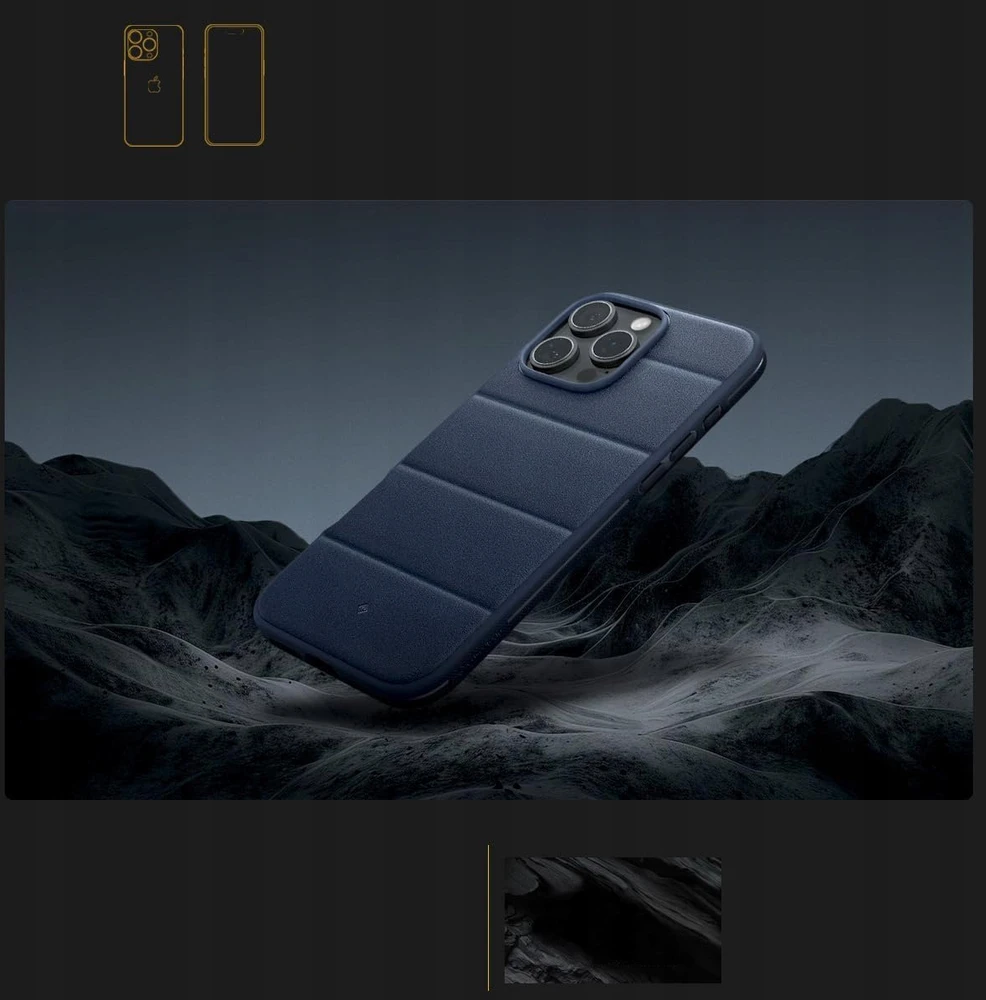 Dėklas Spigen Caseology Athlex MagSafe, aktyvus tamsiai mėlynas - iPhone 16 Pro