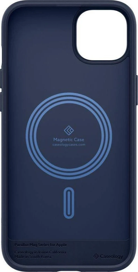 Spigen CASEOLOGY PARALLAX Mag MagSafe iPhone 14 Plus MIDNIGHT telefono dėklas, mėlynos spalvos