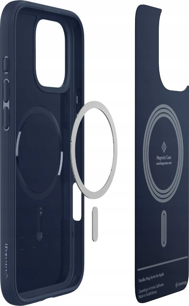 Dėklas Spigen Caseology Parallax MagSafe, vidurnakčio mėlynas - iPhone 16 Pro