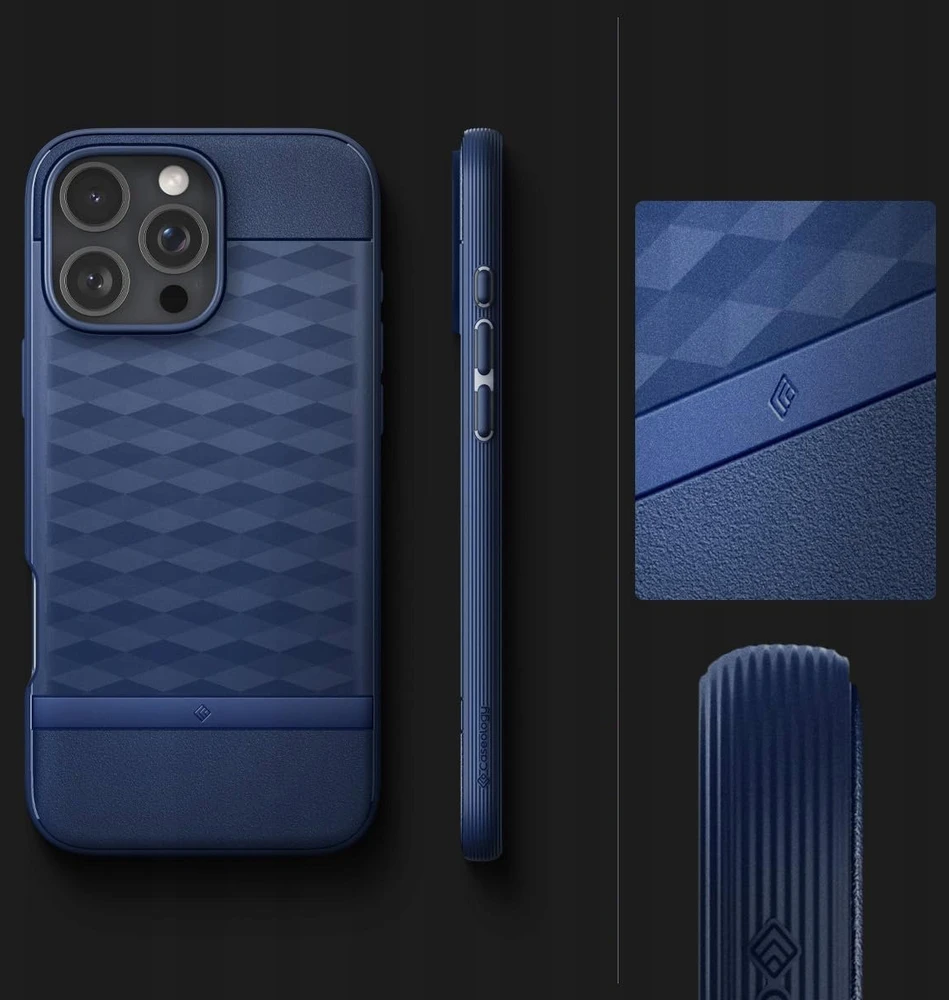 Dėklas Spigen Caseology Parallax MagSafe, vidurnakčio mėlynas - iPhone 16 Pro