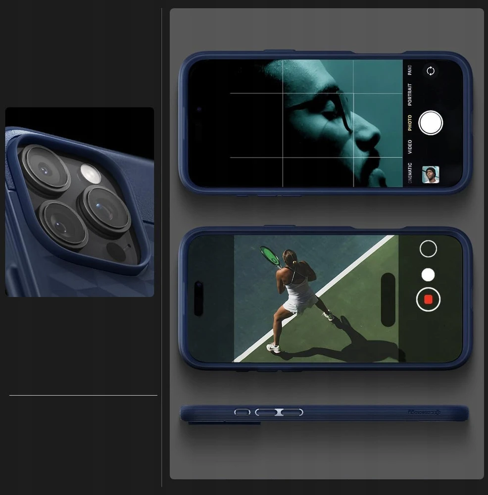 Dėklas Spigen Caseology Parallax MagSafe, vidurnakčio mėlynas - iPhone 16 Pro