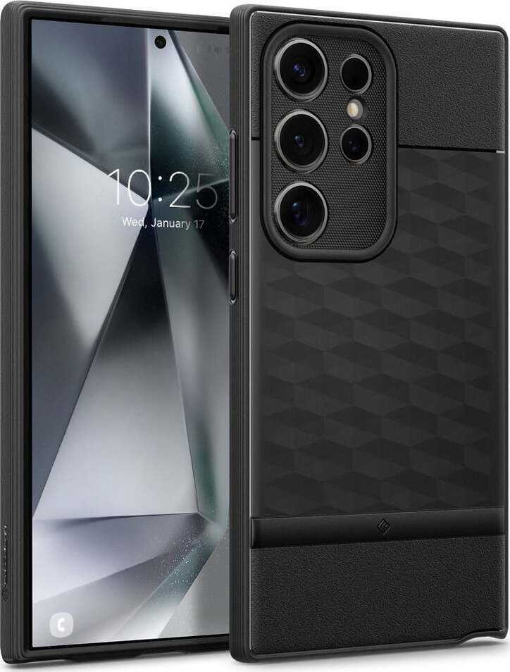 Spigen Samsung Galaxy S24 Ultra Caseology Parallax Matte dėklas telefonui juodos spalvos