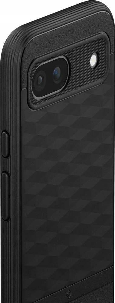 Dėklas Spigen Kazeologijos paralaksas, matinis juodas - „Google Pixel 8a“
