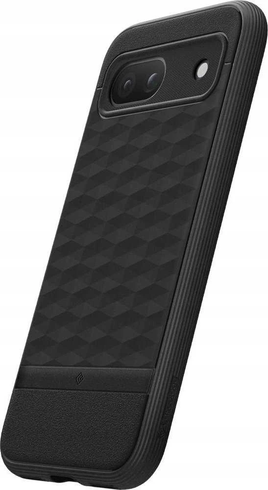 Dėklas Spigen Kazeologijos paralaksas, matinis juodas - „Google Pixel 8a“