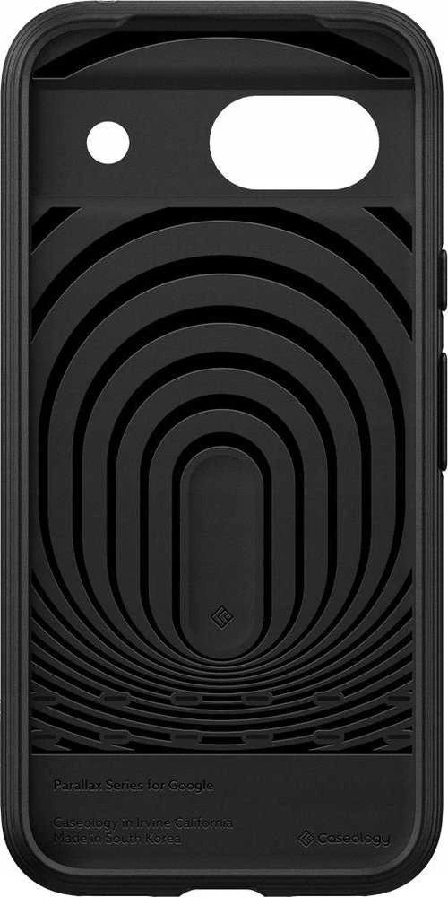 Dėklas Spigen Kazeologijos paralaksas, matinis juodas - „Google Pixel 8a“