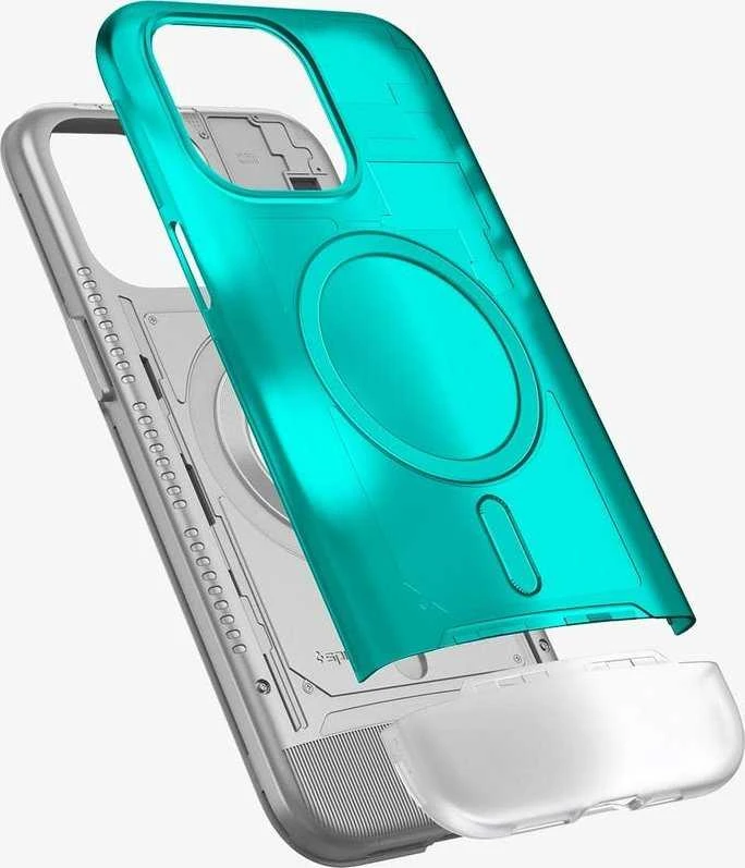 Dėklas Spigen Klasikinis C1 MagSafe, bondi mėlyna - iPhone 15 Pro