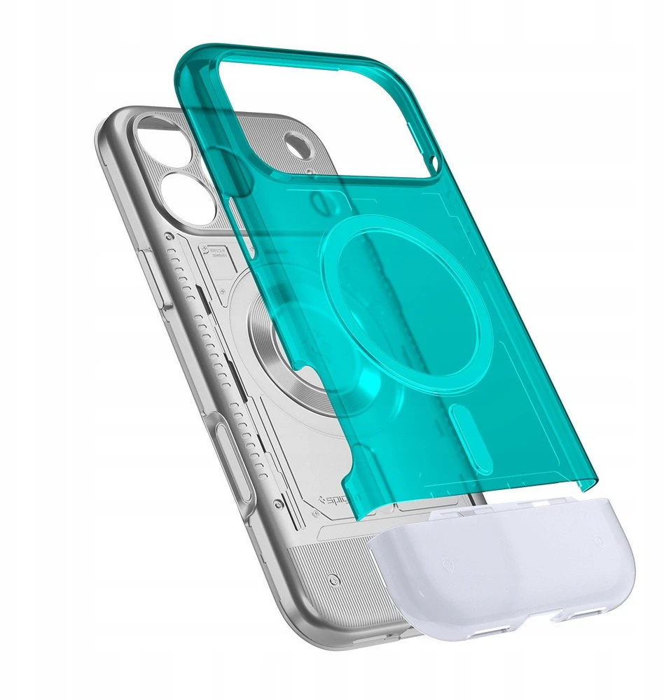 Dėklas „Spigen Classic C1 MagSafe“, bondi mėlyna – „iPhone 17 Pro Max“