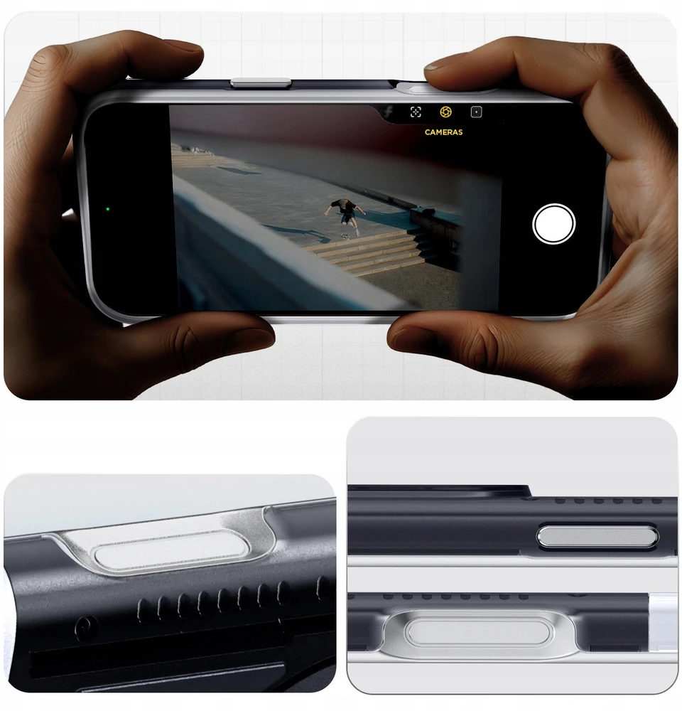 Dėklas Spigen Classic C1 MagSafe, grafito spalvos - iPhone 17 Pro Max