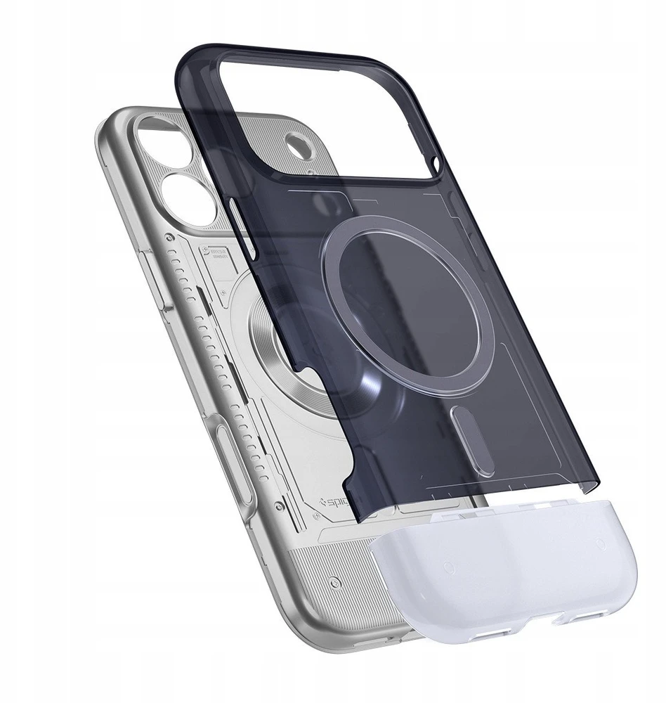 Dėklas Spigen Classic C1 MagSafe, grafito spalvos - iPhone 17 Pro Max
