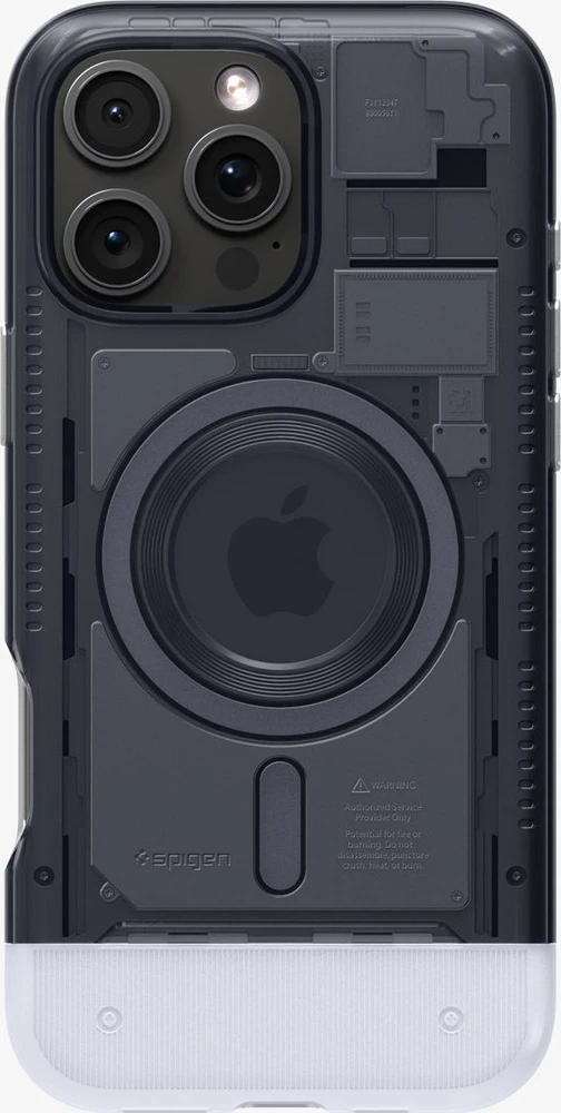 Dėklas Spigen Classic C1 MagSafe, grafito spalvos - iPhone 16 Pro