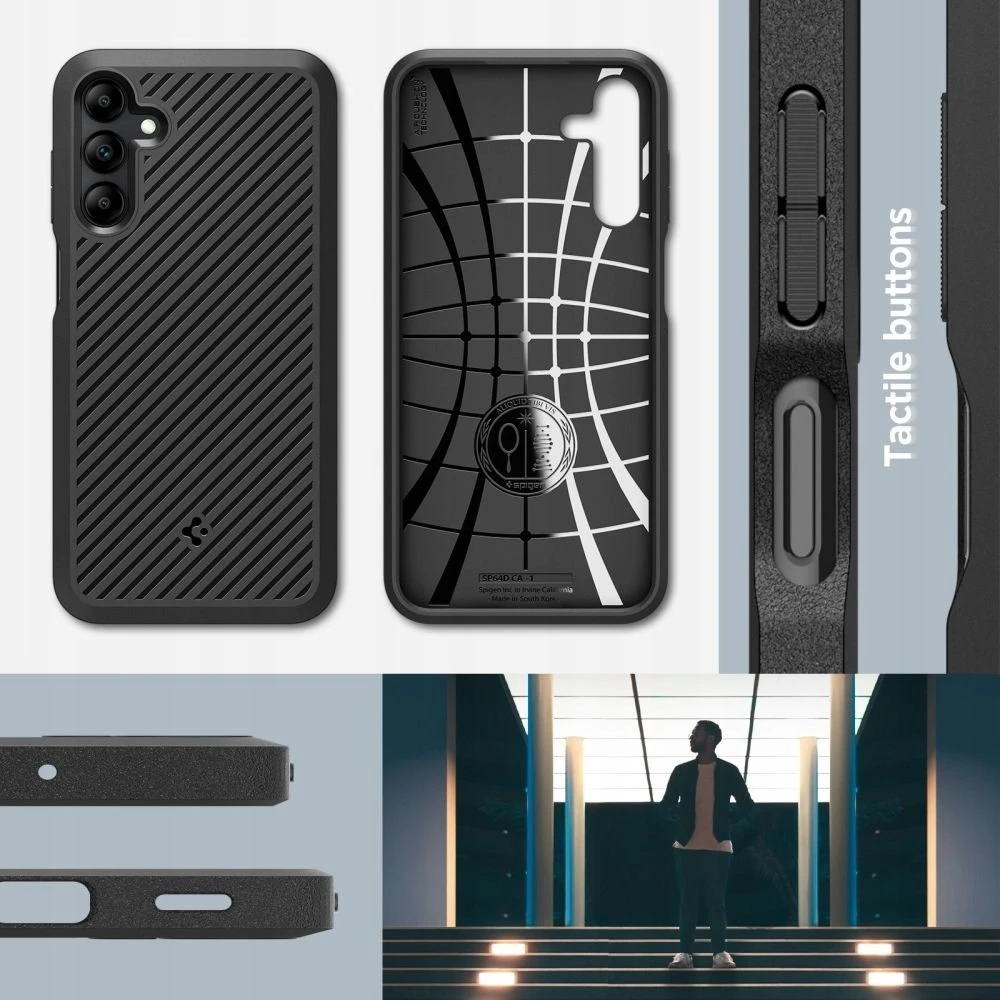 Samsung Galaxy A15 4G / 5G Spigen Core Armor Matte dėklas telefonui juodos spalvos