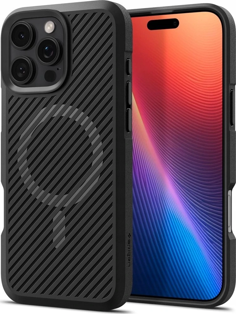 Spigen Core Armor Mag MagSafe Apple iPhone 16 Pro – dėklas telefonui juodos matinės spalvos