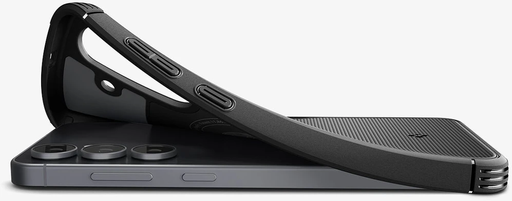 Spigen Core Armor Mag MagSafe dėklas skirtas Samsung Galaxy S25 FE – Matte juodos spalvos