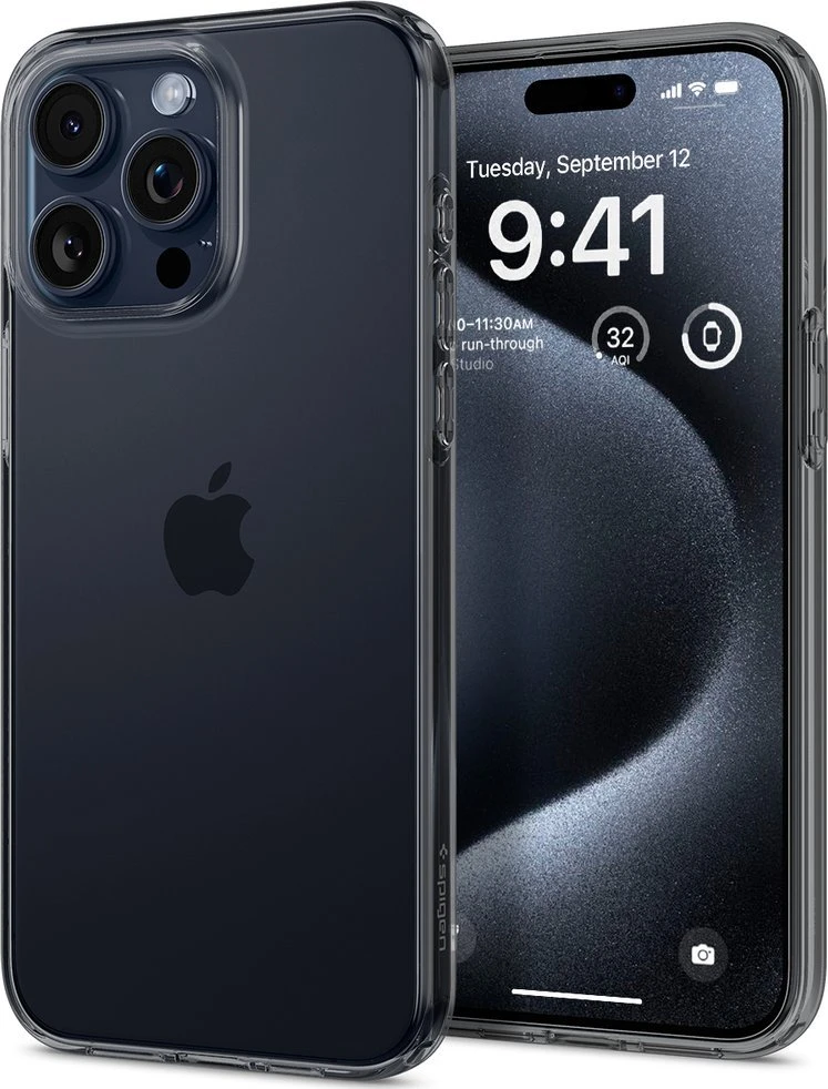 Dėklas Spigen Crystal Flex, kosminis kristalas - iPhone 15 Pro Max
