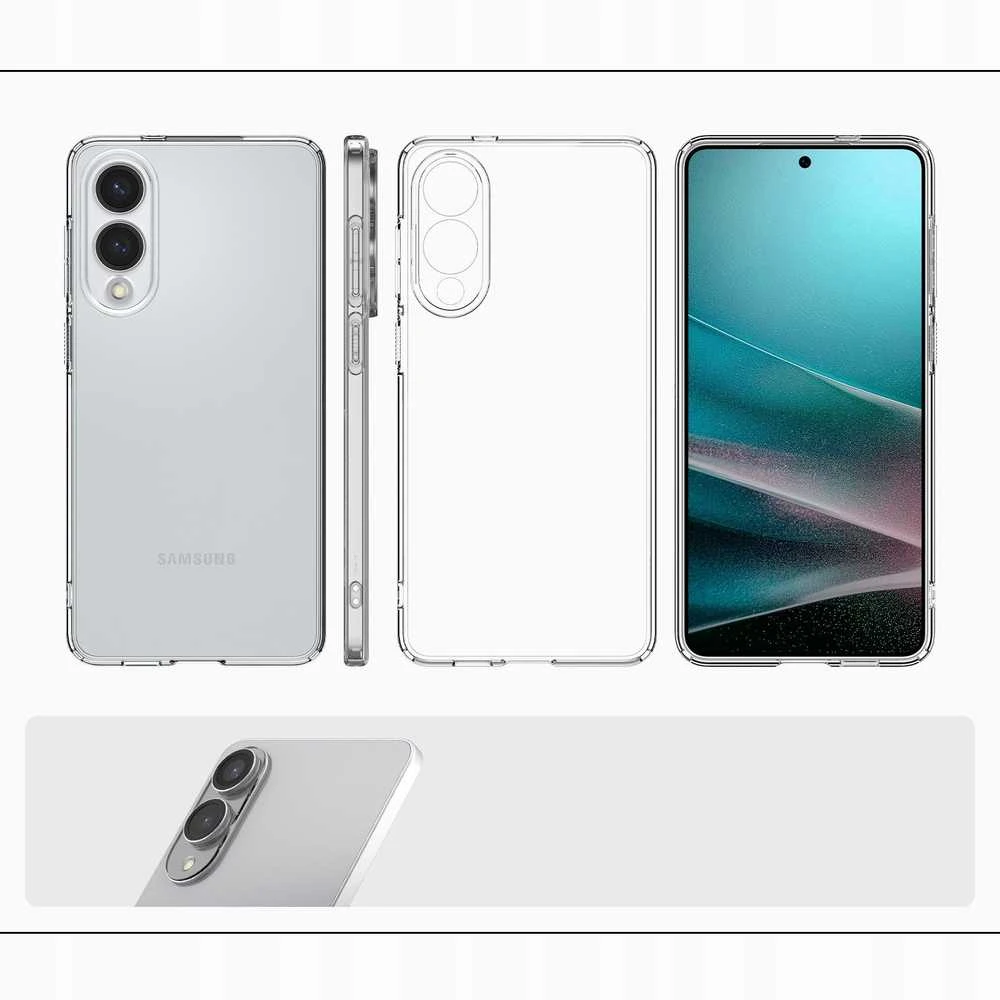 Dėklas Spigen „Crystal Flex“, krištolo skaidrumo – „Samsung Galaxy S25 Edge“