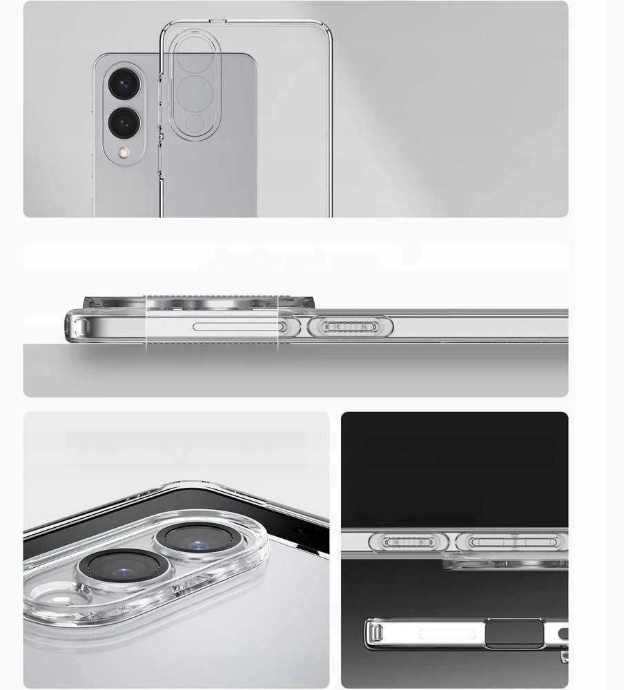 Dėklas Spigen „Crystal Flex“, krištolo skaidrumo – „Samsung Galaxy S25 Edge“