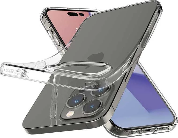 Dėklas „SpigenSpigen Crystal Flex“ / „Liquid Crystal iPhone 14/15 Pro“ skaidrus