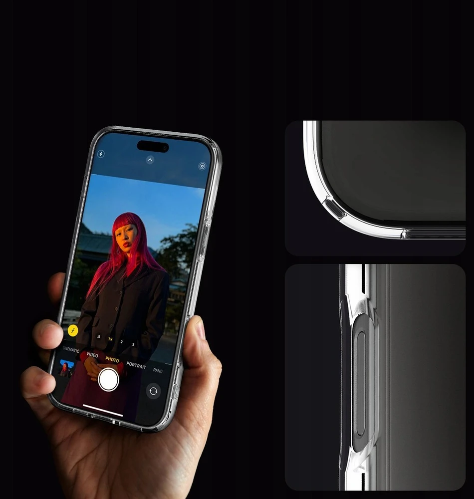 Dėklas „Spigen Crystal Hybrid“, krištolo skaidrumo – „iPhone 16 Pro Max“