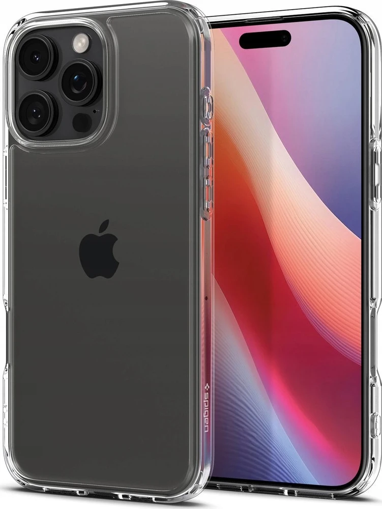 Dėklas „Spigen Crystal Hybrid“, krištolo skaidrumo – „iPhone 16 Pro Max“