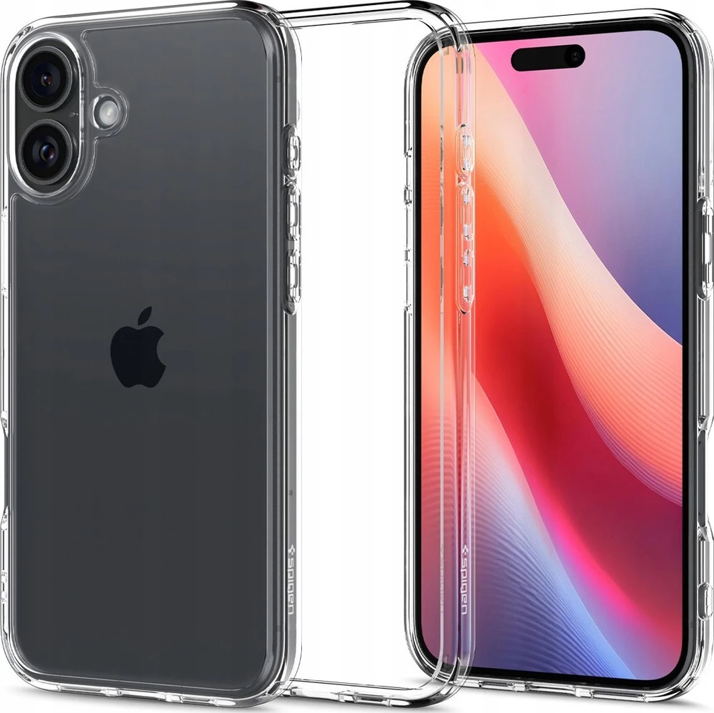 Dėklas „Spigen Crystal Hybrid“, krištolo skaidrumo – iPhone 16