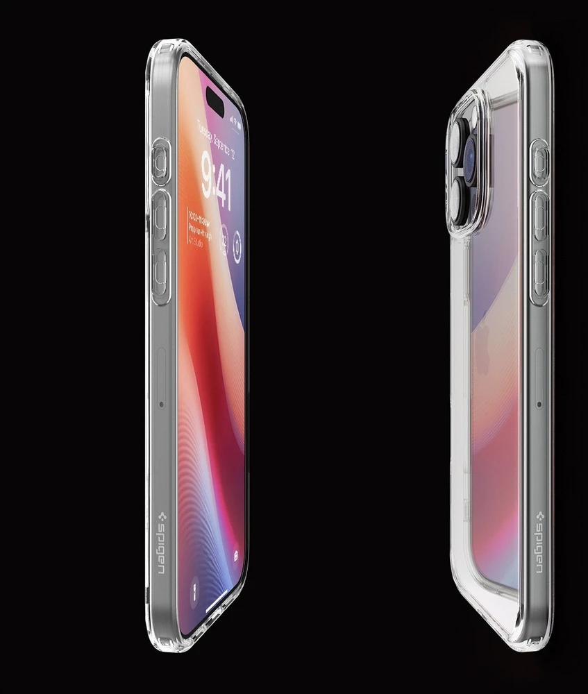 Dėklas „Spigen Crystal Hybrid“, krištolo skaidrumo – „iPhone 16 Pro Max“