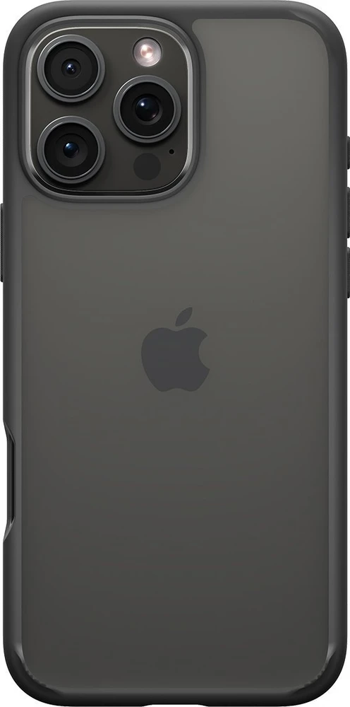 Dėklas Spigen Crystal Hybrid, matte juodas - iPhone 16 Pro Max