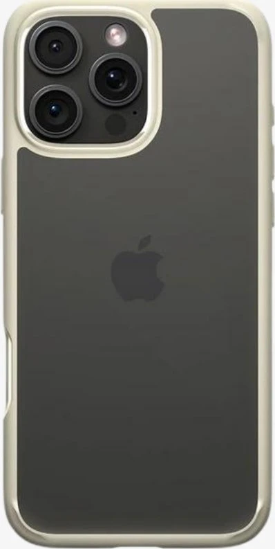 Dėklas „Spigen Crystal Hybrid“, prislopintos smėlio spalvos - iPhone 16 Pro Max