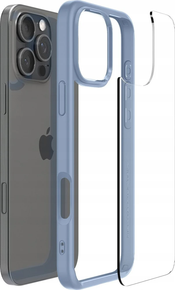Dėklas Spigen Crystal Hybrid, sierra mėlynas - iPhone 16 Pro Max