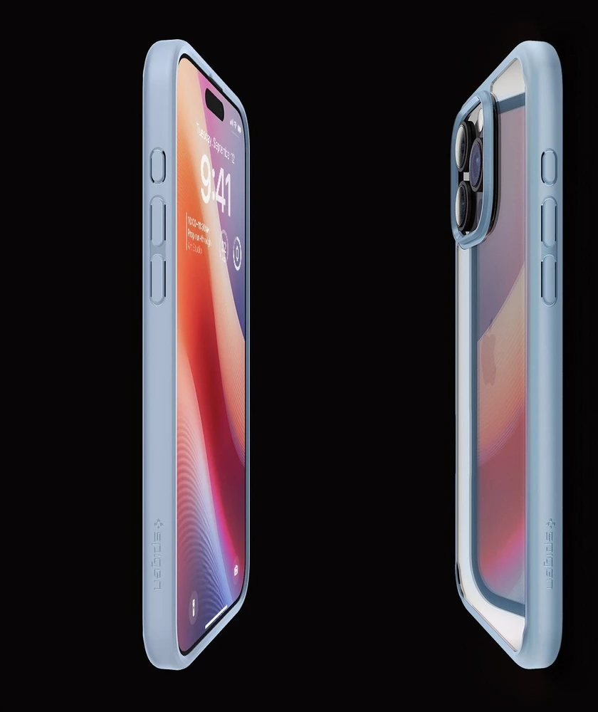 Dėklas Spigen Crystal Hybrid, sierra mėlynas - iPhone 16 Pro Max